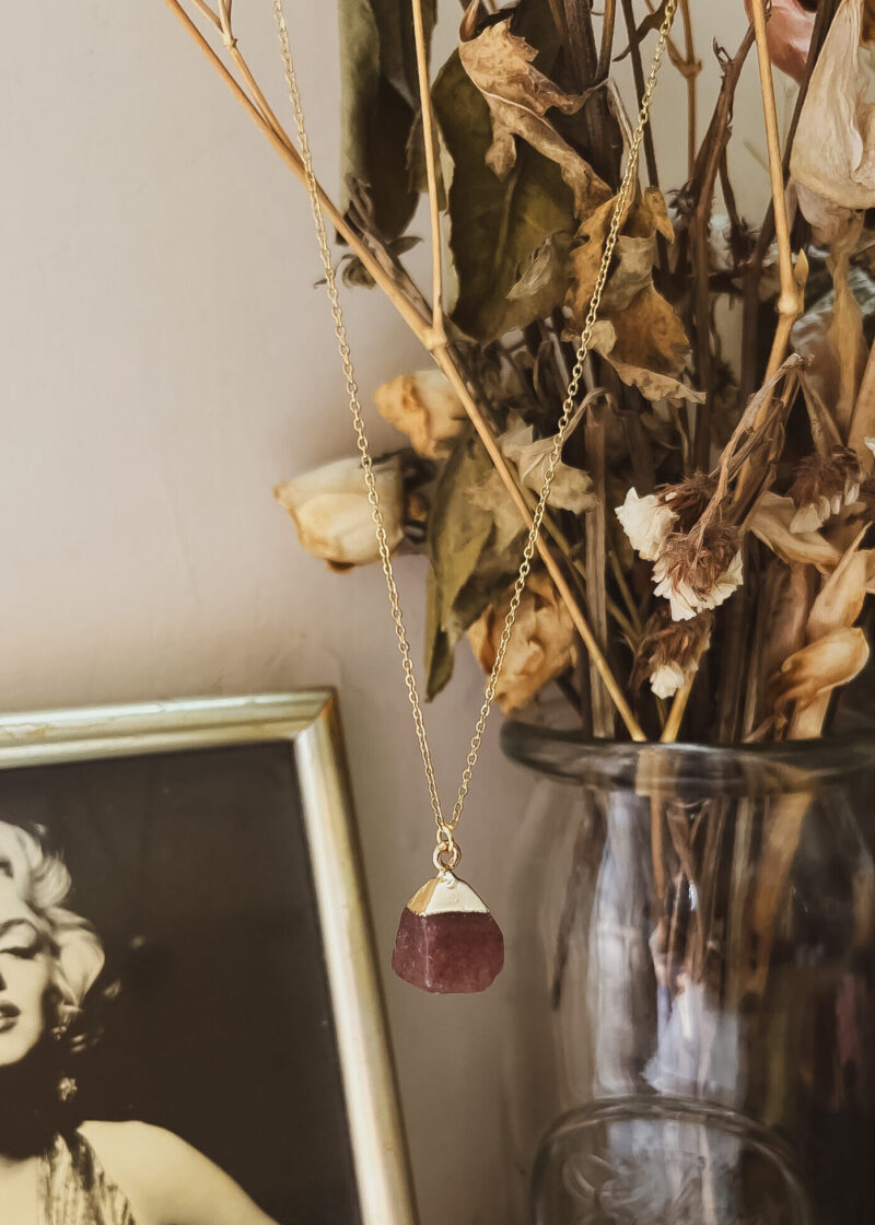 Strawberry Quartz Necklace