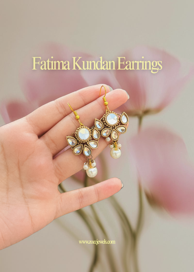 Fatima Kundan Earrings