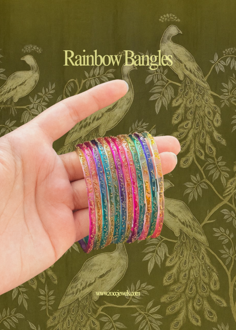 Rainbow Bangles -12 pcs