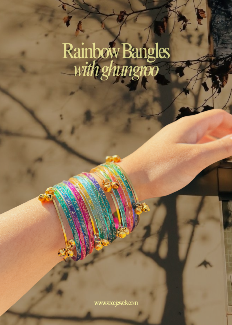 Rainbow Bangles with gungroo