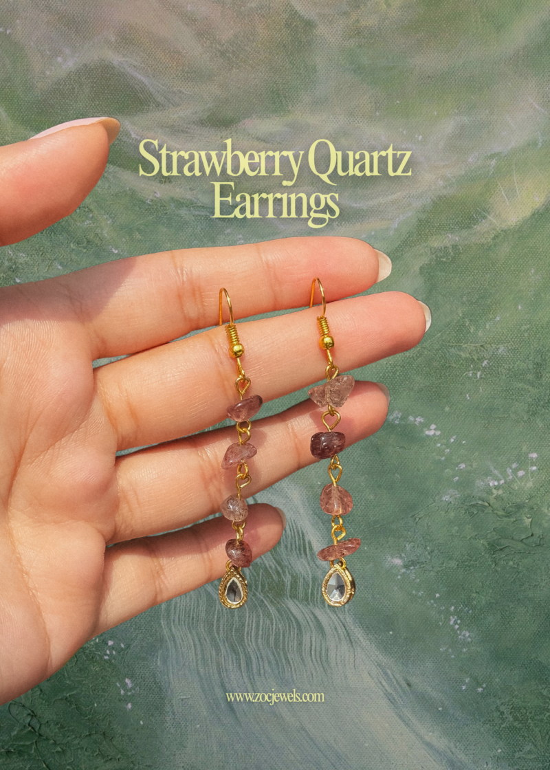 Strawberry Quartz Earrings